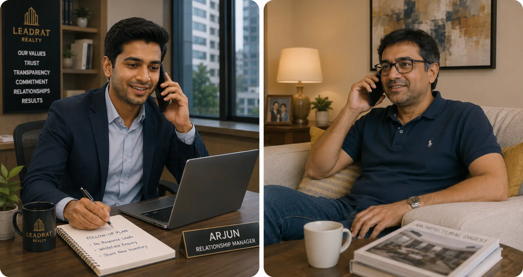 Real Estate agent calling after no response