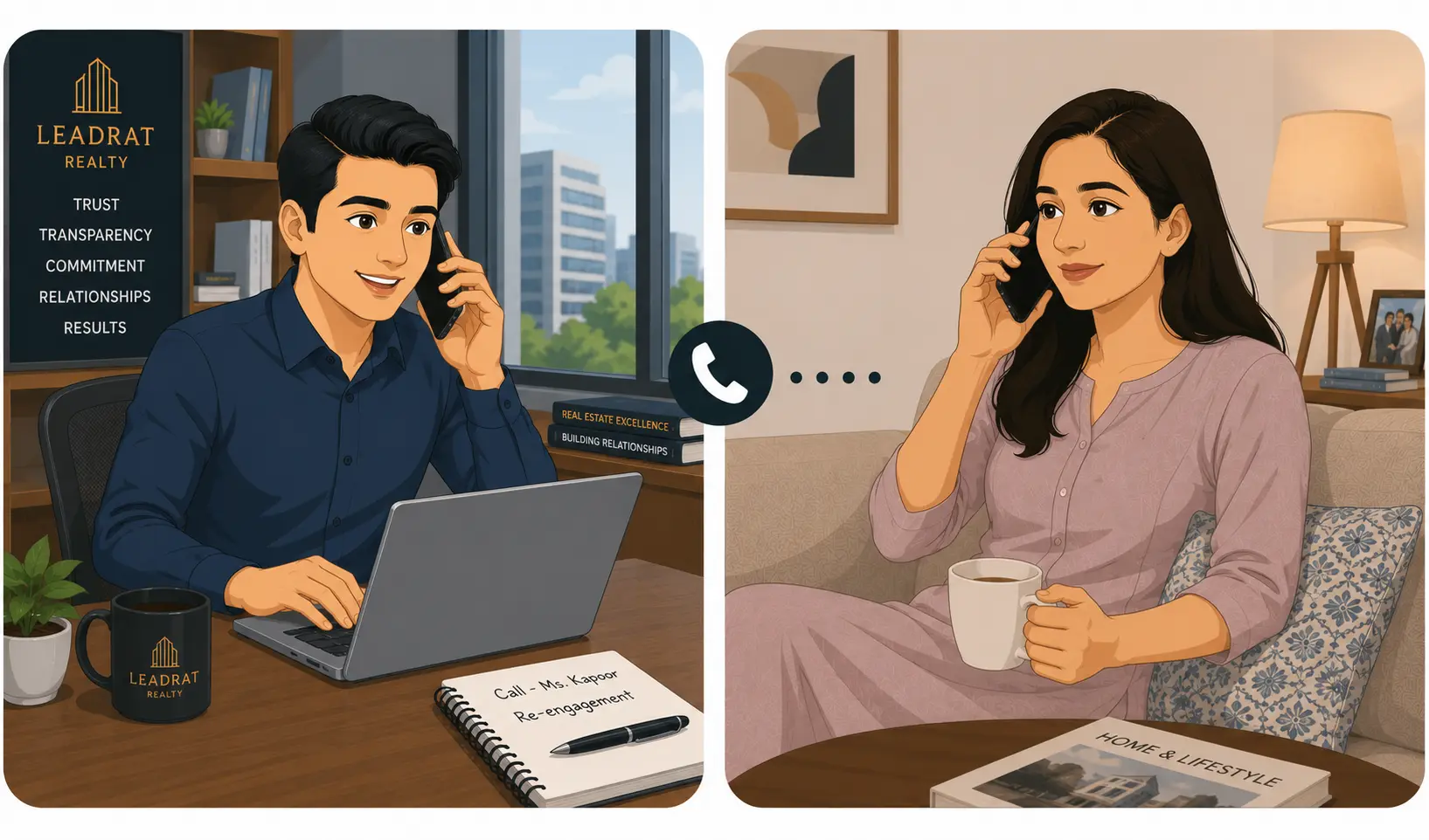 Agent calling to re-engage old leads