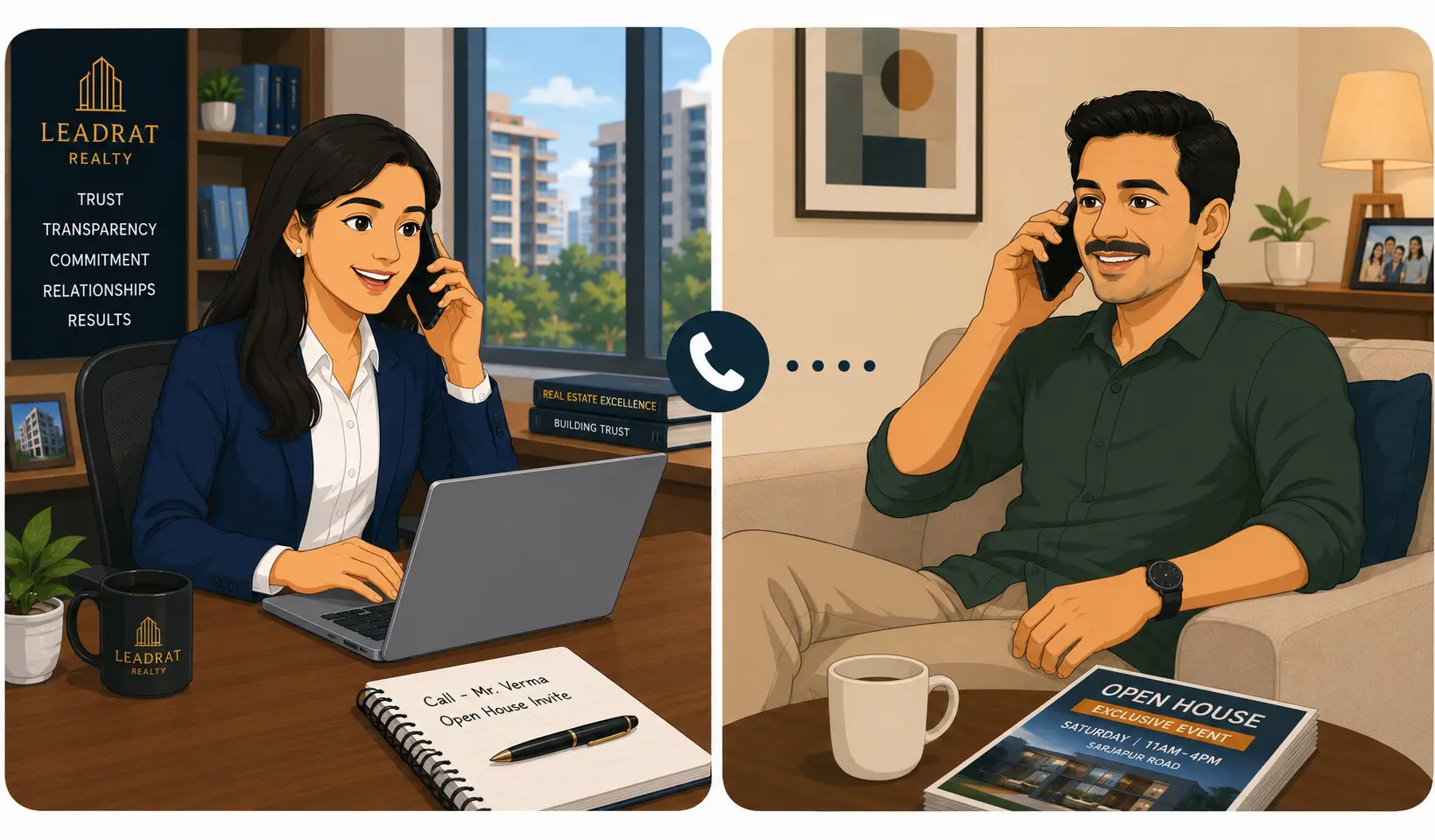 Agent calling buyer to invite for Builder Event