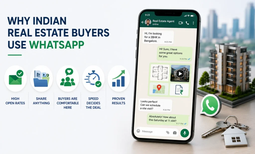 Indian Real Estate Buyers Use WhatsApp 