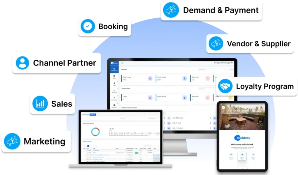 Buildesk CRMDashboard and features