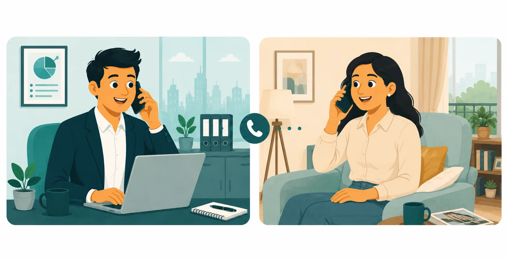 Real Estate Agent calling lead from Facebook ads