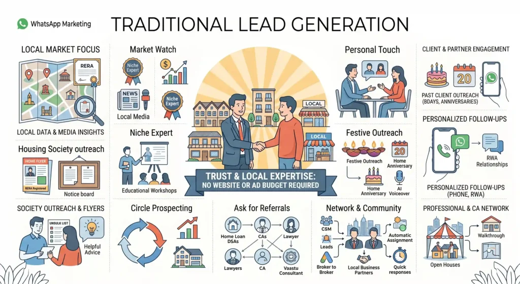 Traditional methods of real estate Lead Generation