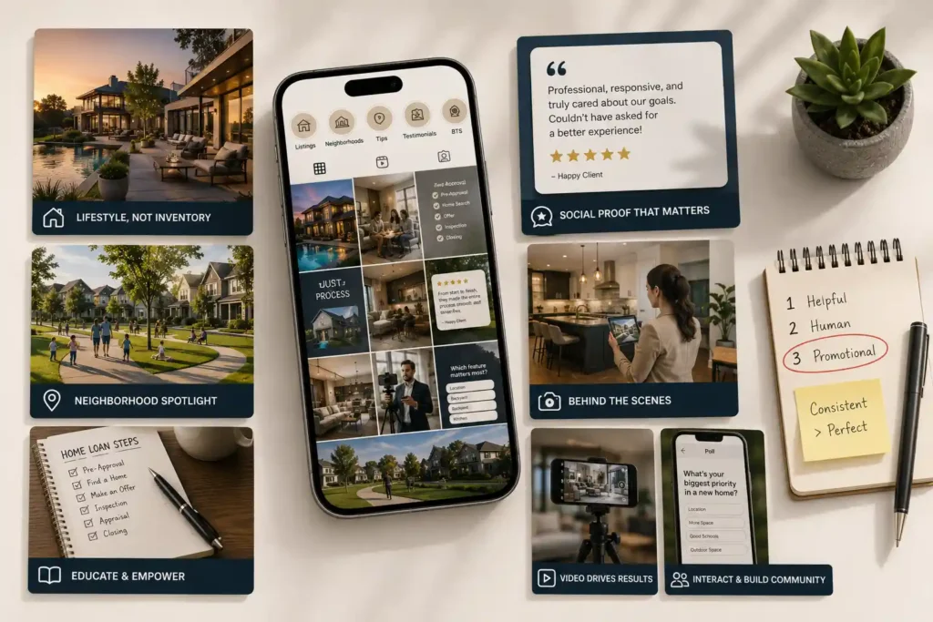 Types of social media posts for real estate marketing
