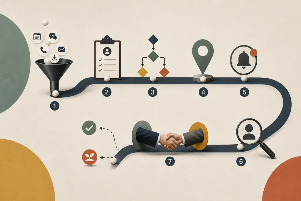 Image showing automated lead routing in action