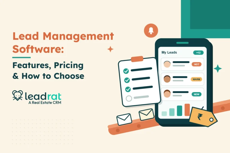 Lead management software for real estate: features, pricing and how to choose, Leadrat real estate CRM